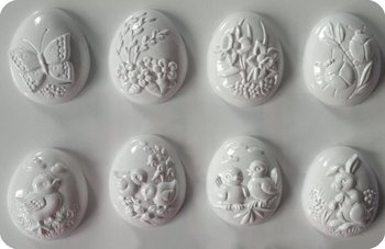 Forma do odlewów gipsu, pisanki 3D, 8 elementów - HobbyFun