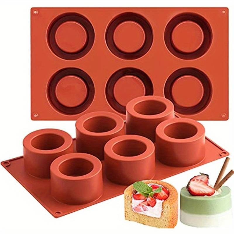Forma silikonowa do monoporcji Cylinder 6 gniazd na torciki ciasta