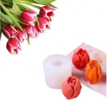 forma silikonowa forma do świec tulipan - Hemi
