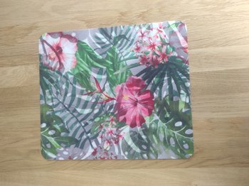 Formatka filcowa, dekoracyjna, z nadrukiem 38x32 cm – filc ekologiczny 1,5 mm, do rękodzieła, DIY, decoupage, naszywek, podkładka na stół  – ARCO Design, kolorowy motyw artystyczny Tropic - Bertoni