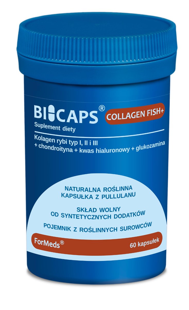 Фото - Вітаміни й мінерали Formeds Bicaps Collagen Fish+ - Suplement diety, 60 kaps. 