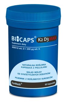 Formeds Bicaps K2 D3 Max- Suplement diety, 60 kapsułek - Formeds