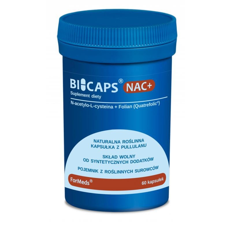Фото - Вітаміни й мінерали Formeds Bicaps NAC+ - Suplement diety, 60 kaps. 