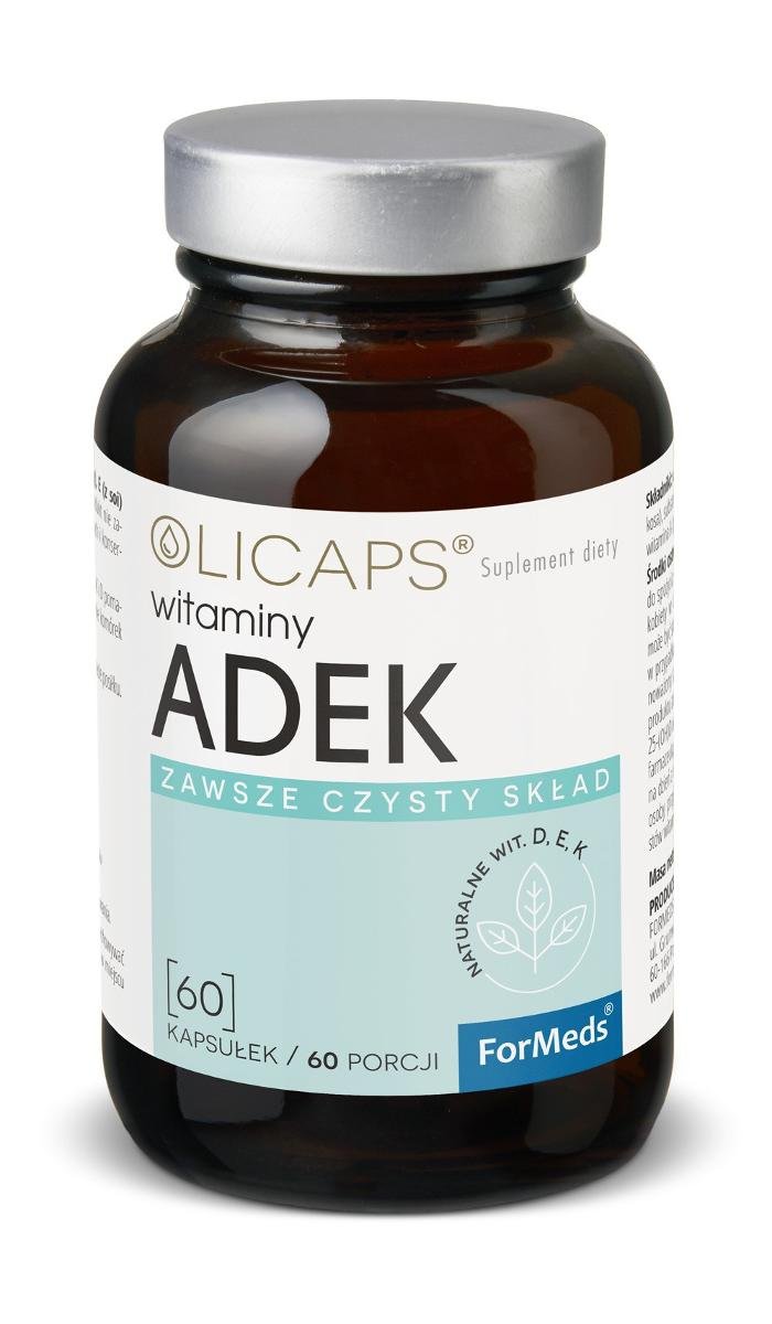 Фото - Вітаміни й мінерали Formeds Olicaps Witaminy ADEK - Suplement diety, 60 kapsułek 
