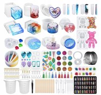 Formy Silikonowe Do Żywicy Epoksydowej 50 Sztuk Zestaw DIY Odlewy Akcesoria
