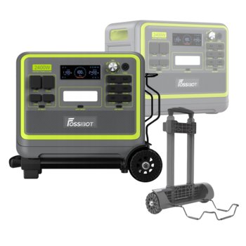 Fossibot F2400 Zielony 2400W Zestaw z Wózkiem Transportowym - FOSSIBOT