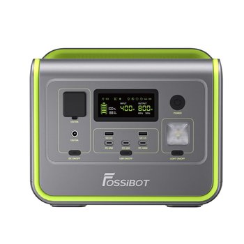 FOSSiBOT F800 GREEN | 800W 512Wh | Przenośna stacja zasilania - FOSSIBOT