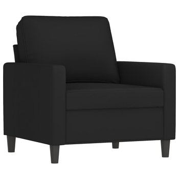 Fotel aksamitny czarny 78x77x80 cm - Zakito Europe
