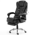 Fotel biurowy ELGO P/M, czarny, 127x51x52 cm - ELGO