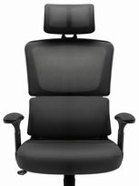 Fotel biurowy ergonomiczny obrotowy Hell's Chair HC- 1011 BLACK Czarny TKANINA