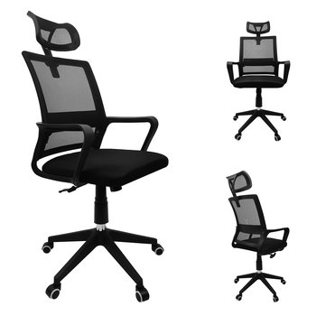Fotel Biurowy Ergonomiczny Regulowany Krzesło Komputerowe Obrotowe Kb100 - Kontrast