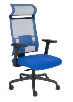 Fotel biurowy GROSPOL Ergofix, niebieski - Grospol