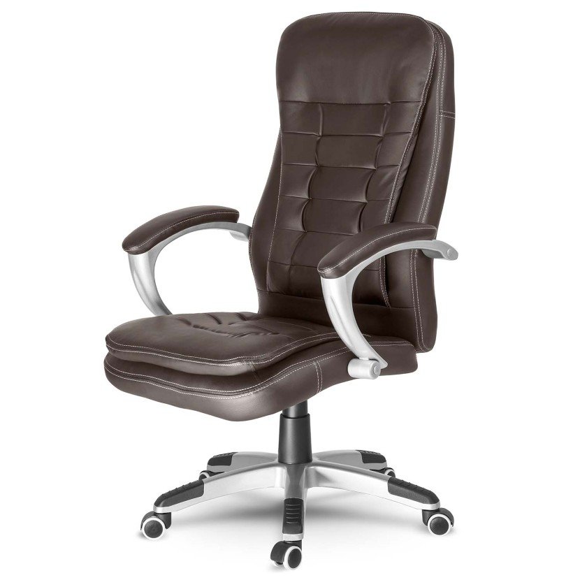Fotel biurowy obrotowy ergonomiczny Sofotel 322 krzesło biurowe ciemny brąz