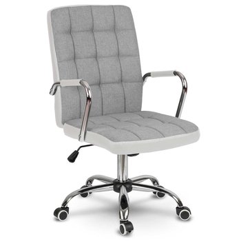 Fotel biurowy obrotowy krzesło biurowe materiałowy Sofotel Benton szary - SOFOTEL