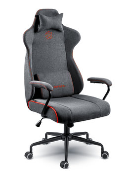 Fotel biurowy obrotowy krzesło biurowe materiałowy szary Sofotel Werona - SOFOTEL