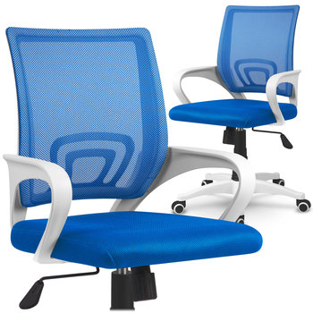 Fotel biurowy obrotowy krzesło biurowe mikrosiatka Latok niebieski Sofotel - SOFOTEL
