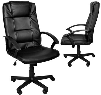 Fotel Biurowy Obrotowy Krzesło Bujanie Eko Skóra MALATEC - Iso Trade