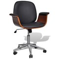 Fotel biurowy vidaXL, czarny, 69,5x61x98 cm - vidaXL