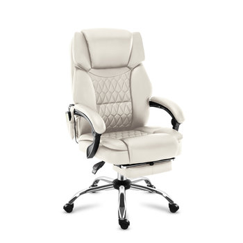 Fotel biurowy z masażem Mark Adler Boss 6.0  Beżowy - Mark Adler