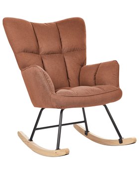 Fotel bujany brązowy OULU - Beliani