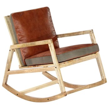 Fotel bujany VIDAXL, brązowy, 54x85x70 cm - vidaXL