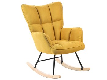 Fotel bujany żółty OULU - Beliani