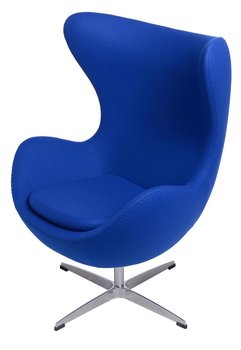 Fotel D2.DESIGN Jajo, niebieski, 66x78x106 cm - D2.DESIGN