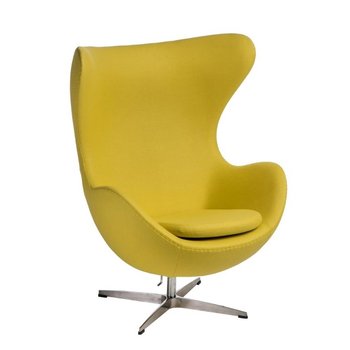 Fotel D2, jasnożółty, 106x80x76 cm - D2