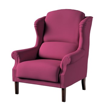 Fotel DEKORIA Cotton Panama, śliwkowy, 85x74x107 cm - Dekoria
