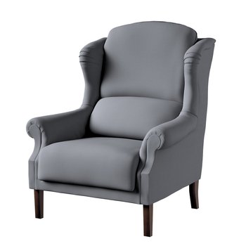 Fotel DEKORIA Cotton Panama, szary, 85x74x107 cm - Dekoria