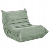 Fotel dla Dziecka Ergonomiczny Sztruksowy Zielony Siedzisko MOONI MISIOO