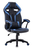 Fotel DRIFT - Gamingowy Obrotowy Krzesło Biurowe Niebiesko Czarny TopEshop