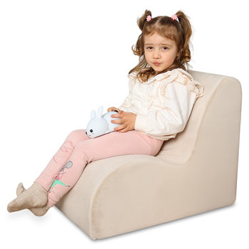 Fotel dziecięcy worek fasoli, sofa do zabawy do pokoju dziecięcego, stabilna i wygodna, mini sofa worek fasoli - sofa dziecięca 50x40x58 cm - Amazinggirl