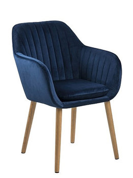 Fotel ELIOR Erino, niebieski, 59x57x83 cm - Elior