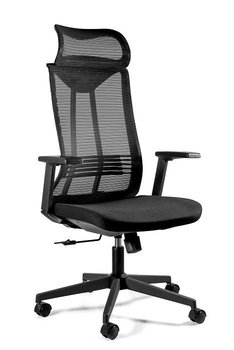 Fotel ergonomiczny, biurowy, mikrosiatka, Concept, kolor czarny - Unique