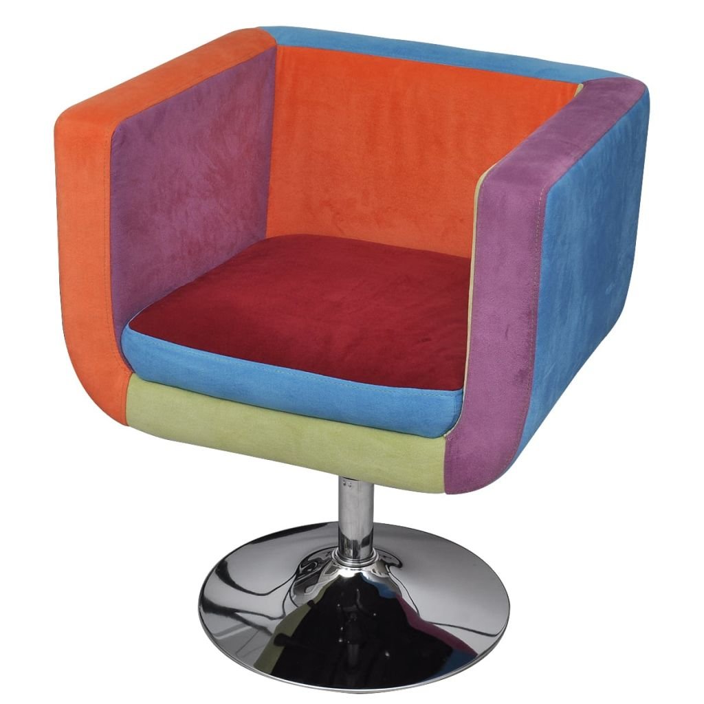 Fotel francuski VIDAXL, patchworkowy, 63x57x66 - 76 cm