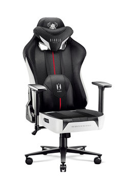 Fotel gamingowy DIABLO CHAIRS X-Player 2.0 Normal Size, biało-czarny, 131x66x68 cm - Diablo Chairs