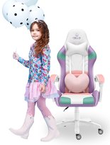 Fotel Gamingowy dla Dzieci Hell's Chair Rainbow KIDS 2.0 Pink różowy