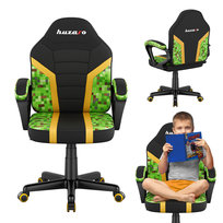 Fotel Gamingowy ergonomiczny dla dziecka Huzaro Ranger 1.0 Pixel Mesh obrotowy