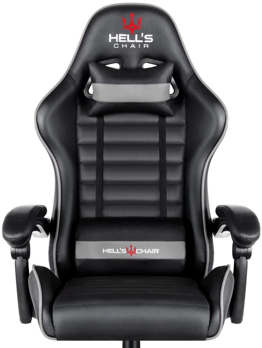 Фото - Комп'ютерне крісло HELLS Fotel gamingowy Hell's Chair HC-1003 Plus Gray Szary 