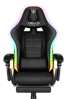 Fotel gamingowy Hell's Chair HC- 1039 LED RGB Podświetlenie TKANINA - Hells