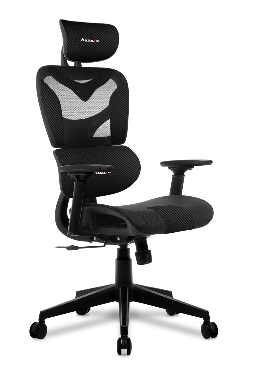 Fotel Gamingowy Huzaro Combat 8.0 Carbon Black-Zdjęcie-0