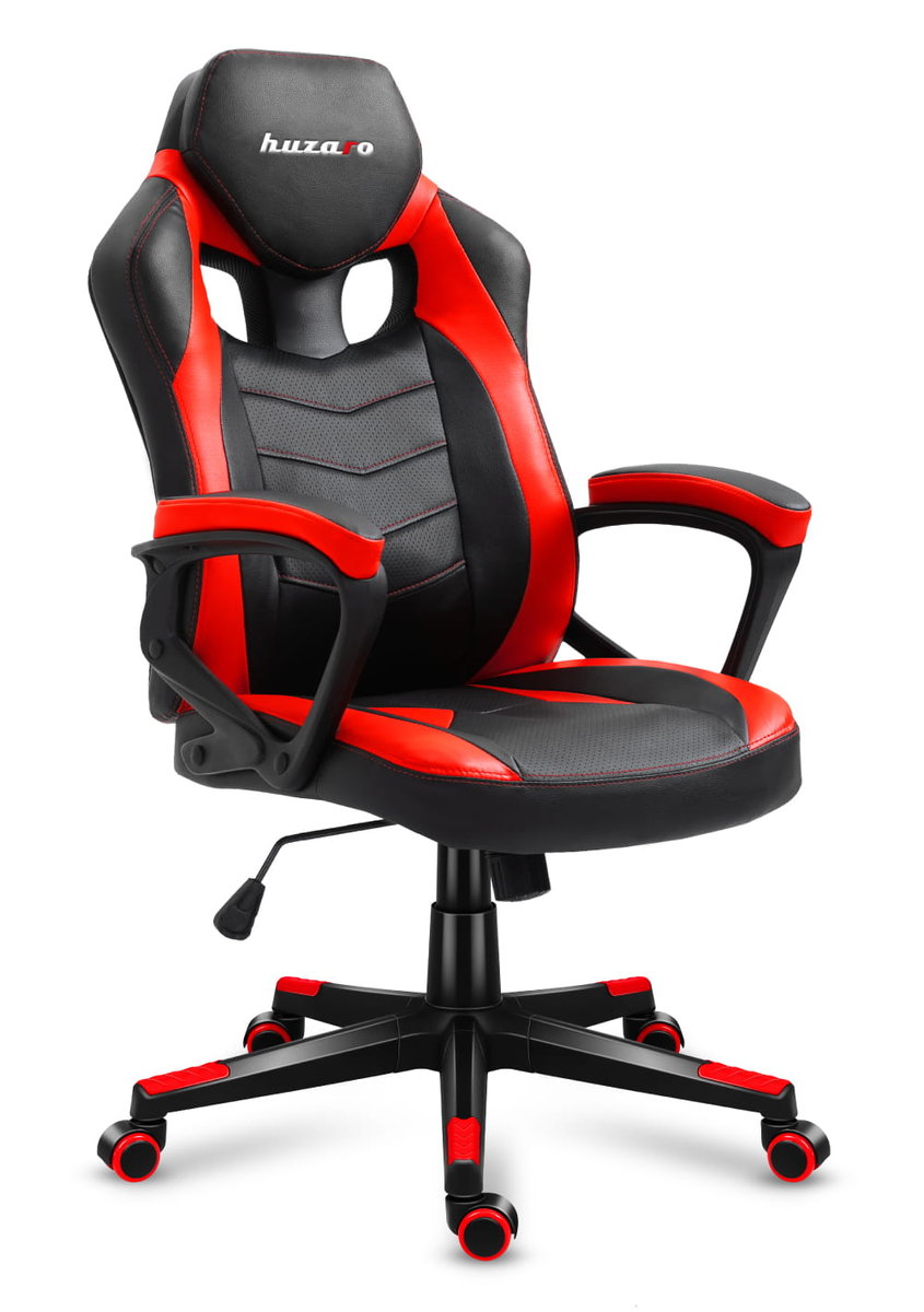 Fotel Gamingowy Huzaro Force 2.5 Red, ergonomiczna konstrukcja, funkcja bujania
