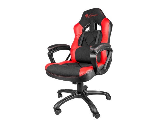 Fotel gamingowy NATEC GENESIS SX33, czarno-czerwony, 125x53x51 cm-Zdjęcie-0