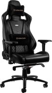 Fotel gamingowy NOBLECHAIRS Epic Real Leather, czarny, 131x84x84 cm - Noblechairs