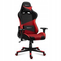 Fotel gamingowy obrotowy biurowy Force 6.2 Red Mesh krzesło gracza Tkaninowy