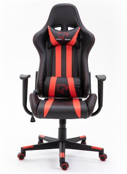 Fotel Gamingowy obrotowy F4G FG33 ergonomiczny - Czarno Czerwony - FABRYKA MEBLI AKORD