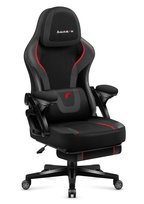 Fotel gamingowy obrotowy Huzaro Force 4.6 Carbon, do biura, Czarny