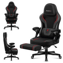 Fotel gamingowy obrotowy Huzaro Force 4.6 Carbon, do biura, Czarny