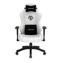 Fotel gamingowy skórzany Anda Seat Phantom 3 L biały obrotowy